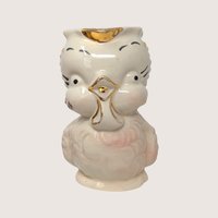 1940s Shawnee Pottery Ceramic Owl Creamer Pitcher Pair