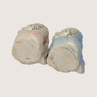 1940s Shawnee Pottery Ceramic Owl Creamer Pitcher Pair