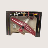 1990s Die Cast 1932 Lockheed Vega Airplane Bank International Harvester