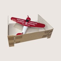 1990s Die Cast 1932 Lockheed Vega Airplane Bank International Harvester