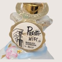 1950s Irice Presto Mist Porcelain Perfume Bottle Atomizer