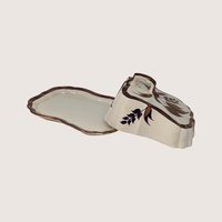 1950s Lancaster and Sandland Copper Lustre Butter Cheese Dish