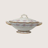 Early 1900s Higgins and Seiter Elite Works Limoges Covered Vegetable Bowl