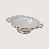Early 1900s Higgins and Seiter Elite Works Limoges Covered Vegetable Bowl