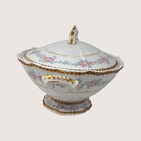 Early 1900s Higgins and Seiter Elite Works Limoges Covered Vegetable Bowl