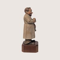 1950s Anri Toriart Wooden Apothecary  Italian Folk Art Figurine