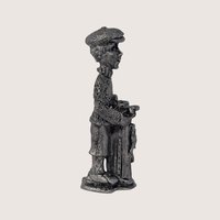 1980s Vintage Pewter Golfer Miniature Figurine 