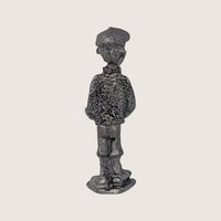 1980s Vintage Pewter Golfer Miniature Figurine 