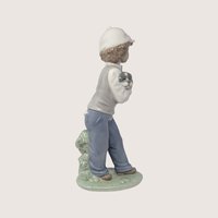 1990s Nao by Lladro Best Buddies Boy Spanish Porcelain Figurine