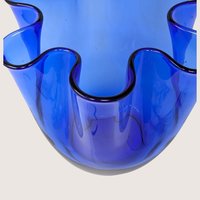 Mid-Century Italian Blown Glass Fazzoletto Vase