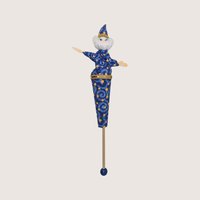 1970s Handmade Cloth Wizard Puppet Vintage Folk Art