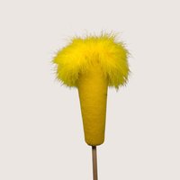 1970s Handmade Felt Duck Stick Puppet Vintage Folk Art
