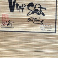 Vintage Vietnamese Bamboo Scroll Set Calligraphy Wall Art
