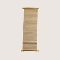 Vintage Vietnamese Bamboo Scroll Set Calligraphy Wall Art