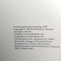 1972 The Films of Laurel and Hardy by William K. Everson Softcover Book