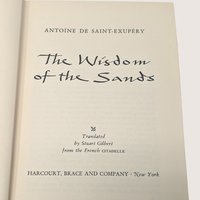 1950 The Wisdom of the Sands Antoine de Saint-Exupery Hardcover Book