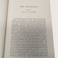 Antique The Manxman Hall Caine Hardcover Book