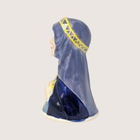 Vintage Royal Cornwall Toby Collection Maid Marian Ceramic Bell