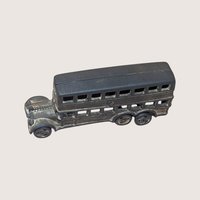 Antique Cast Iron Double Decker Bus Toy