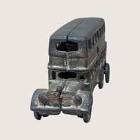 Antique Cast Iron Double Decker Bus Toy