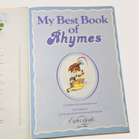 1984 My Best Book of Rhymes Alan Blackwood Grahame Johnstone Hardcover Book