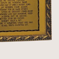 Vintage Resignation Poem Framed Folk Art Print