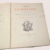 1887 Fables de La Fontaine Tome Quatrieme Antique French Book