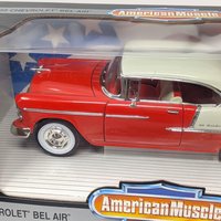 Vintage Ertl American Muscle 1/18 Scale 1955 Chevrolet Bel Air Die-Cast Car