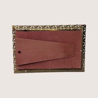 Vintage Metal and Glass Mirrored Vanity Tray