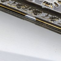 Vintage Metal and Glass Mirrored Vanity Tray