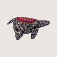 Vintage Handmade Cross Stitch Turtle Pincushion
