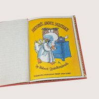 Vintage Henry's Awful Mistake Robert Quackenbush Hardcover Childrens Book