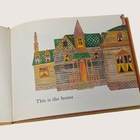 1970 The House That Jack Built Rodney Peppe Hardcover Children's Book