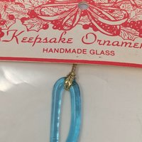 Vintage Titan Art Glass Music Note Ornament
