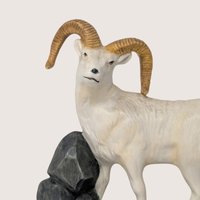 Vintage Ceramic Bighorn Sheep Figurine
