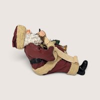 Vintage Santa Checking List Figurine