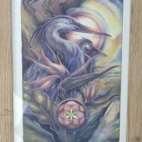 Vintage Jody Bergsma Held Within A Circle Of Grace Framed Art Print