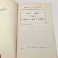 1951 New Hopes For A Changing World Bertrand Russell