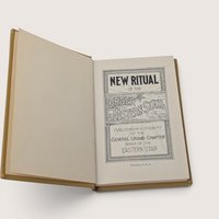 1940 New Ritual Order Of The Eastern Star Hardcover Book