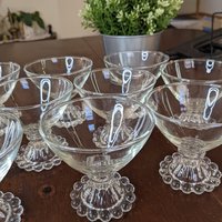 1950s Vintage Anchor Hocking Berwick Boopie Champagne Glasses (Set of 10)