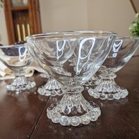 1950s Vintage Anchor Hocking Berwick Boopie Champagne Glasses (Set of 10)