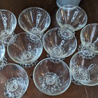 1950s Vintage Anchor Hocking Berwick Boopie Champagne Glasses (Set of 10)