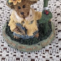 1999 Boyds Bears & Friends Bearstone Blossum B. Berriweather Bloom With Joy