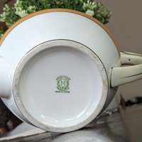 1918 Antique Noritake Teapot & Lid - Amber Pattern