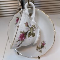 1950s Vintage Rose Decorated Tea Set - 15 Pieces