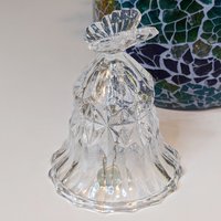 Vintage Lead Crystal Butterfly Bell