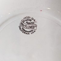 Mayflower Vernon Kilns Hand-Painted Dinner 6 Plates