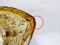 Vintage Hazel Atlas Gold Triangle Candy Dish