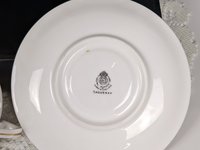 Vintage 1958 Gold Gilded Royal Worcester 'Saguenay' Tea Cup & Saucer