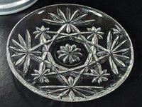 Set of 4 Vintage Anchor Hocking Prescut Clear Coasters